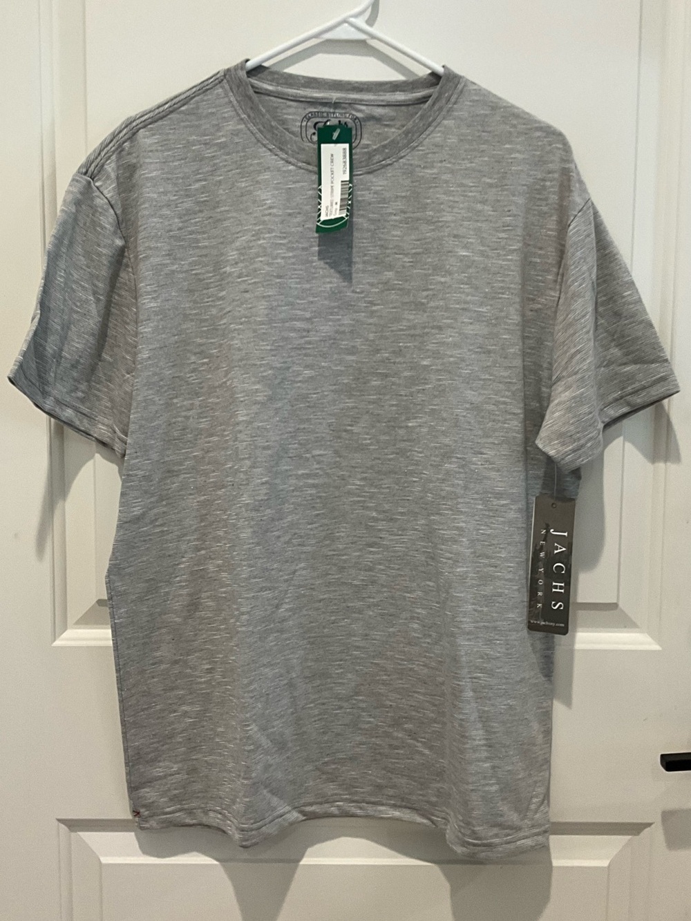 Jachs New York Men's Heather Gray Crew Neck T-Shirt NWT Size Medium